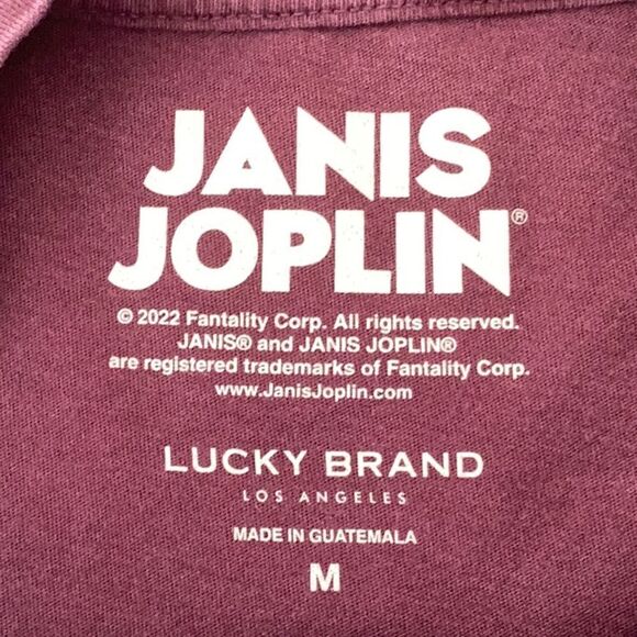 LUCKY BRAND NWT JANIS JOPLIN AMERICAN TOUR 1970 WOMENS CONCERT T SHIRT TOP MED - Picture 4 of 7